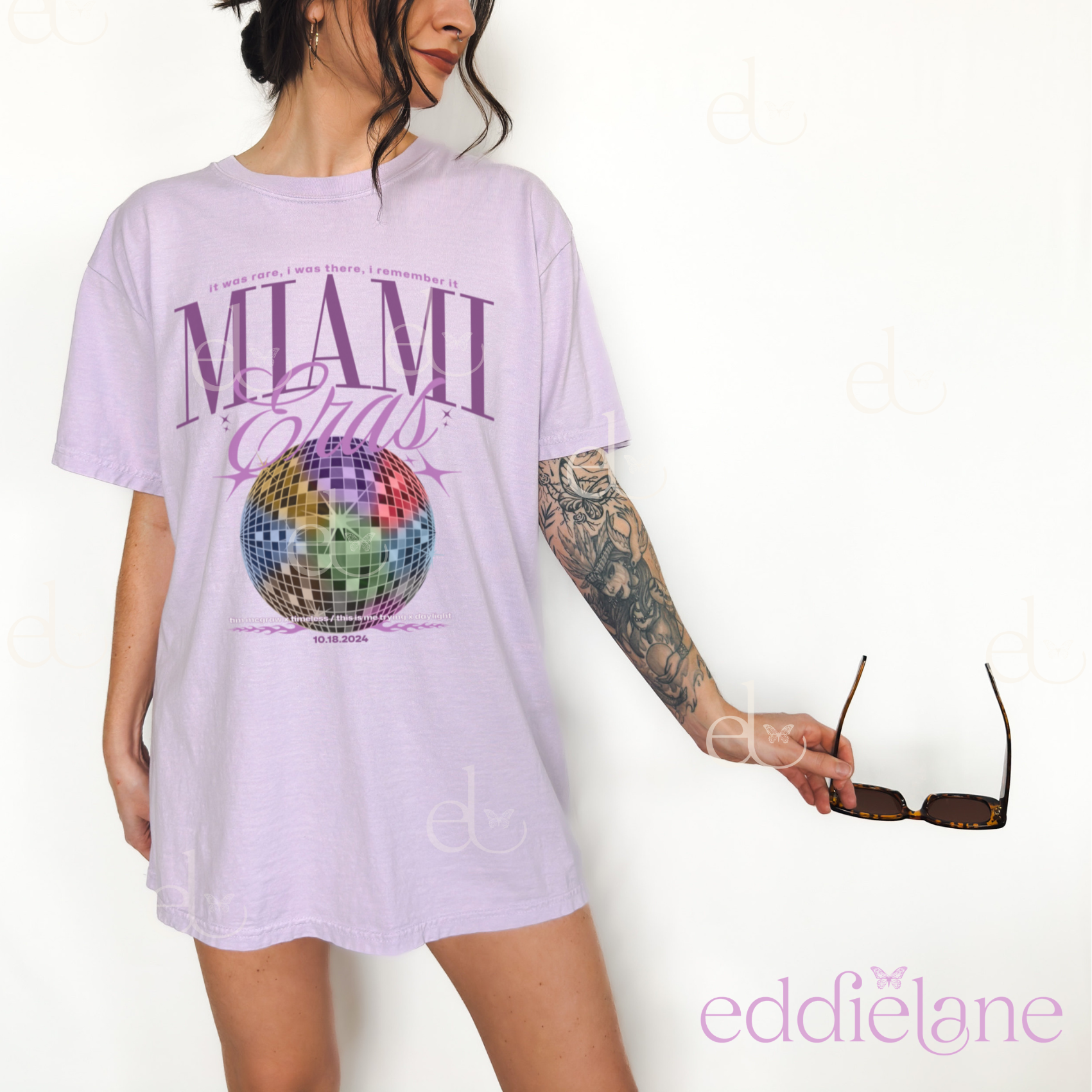 The Miami Night 1 Mirrorball Eras Tee