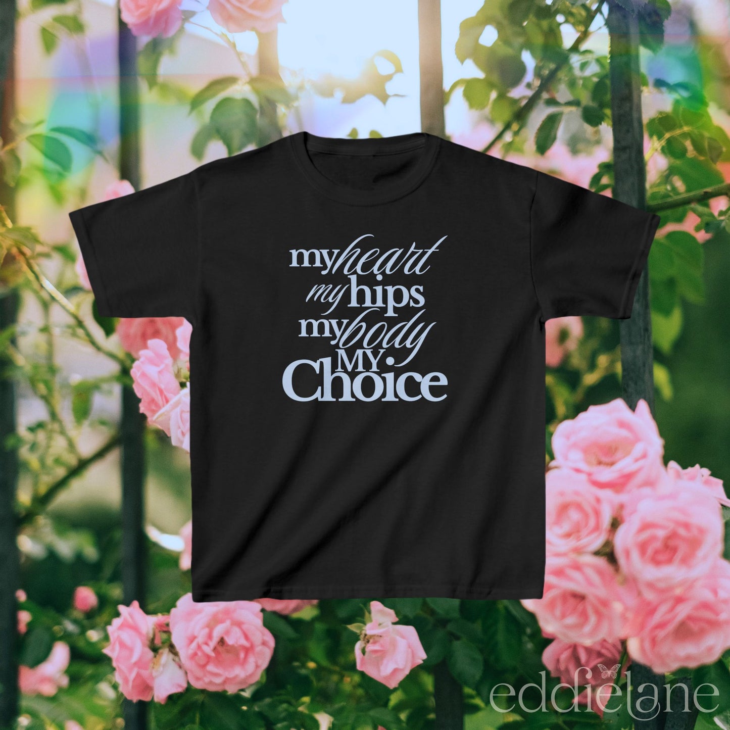 The My Body My Choice Y2K Aesthetic Baby Tee