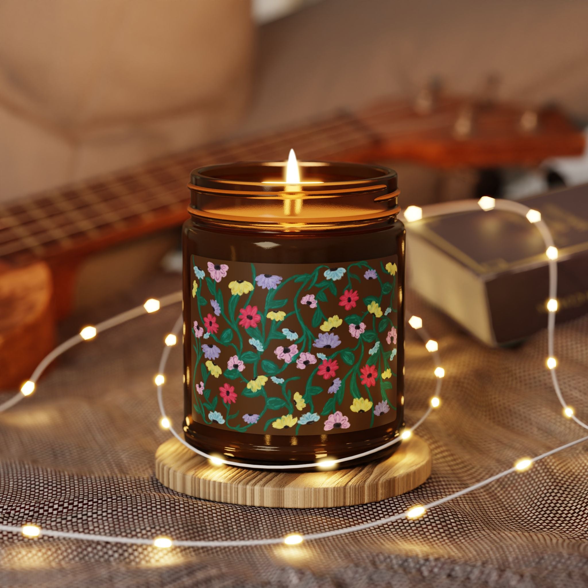 The Painted Flowers Candle