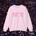The Pink Trash Takes Itself Out Crewneck