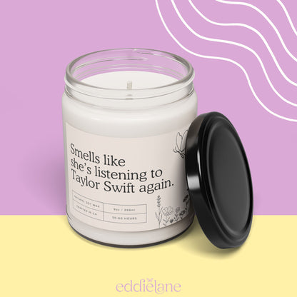 The Smells Like She's Listening To Taylor Again Candle