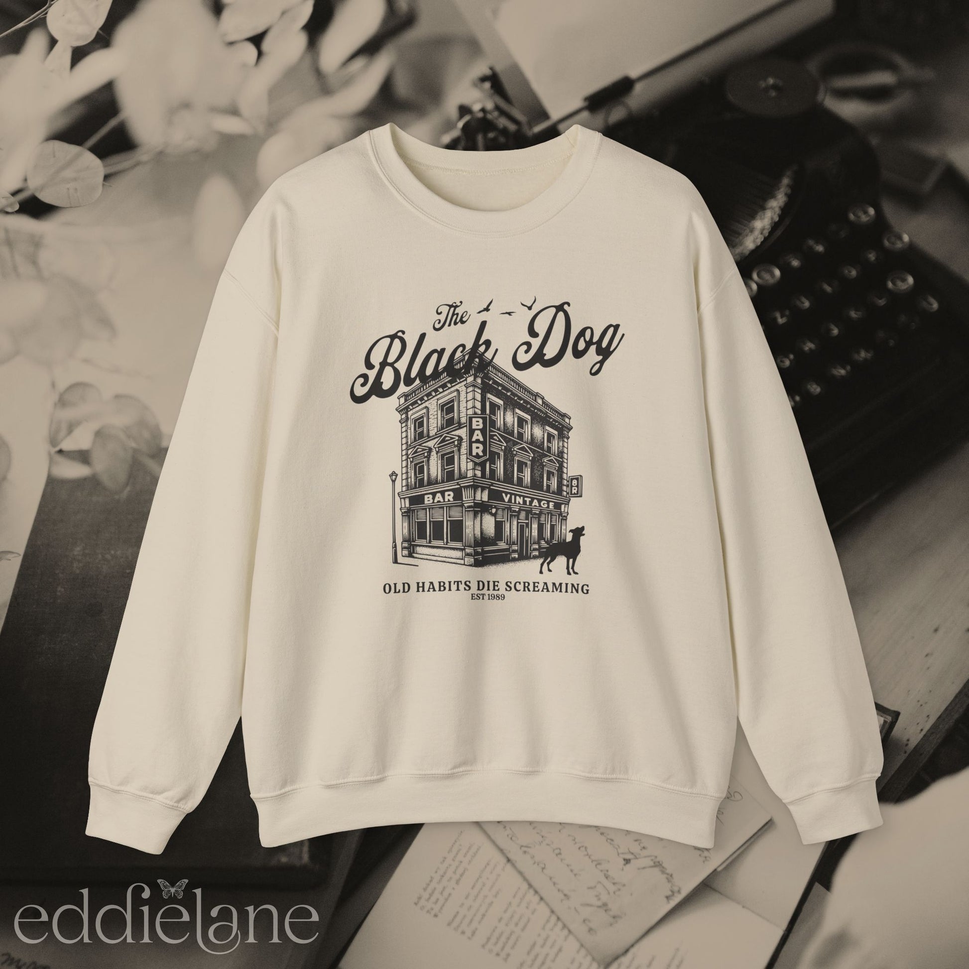 The Vintage Black Dog Sweatshirt