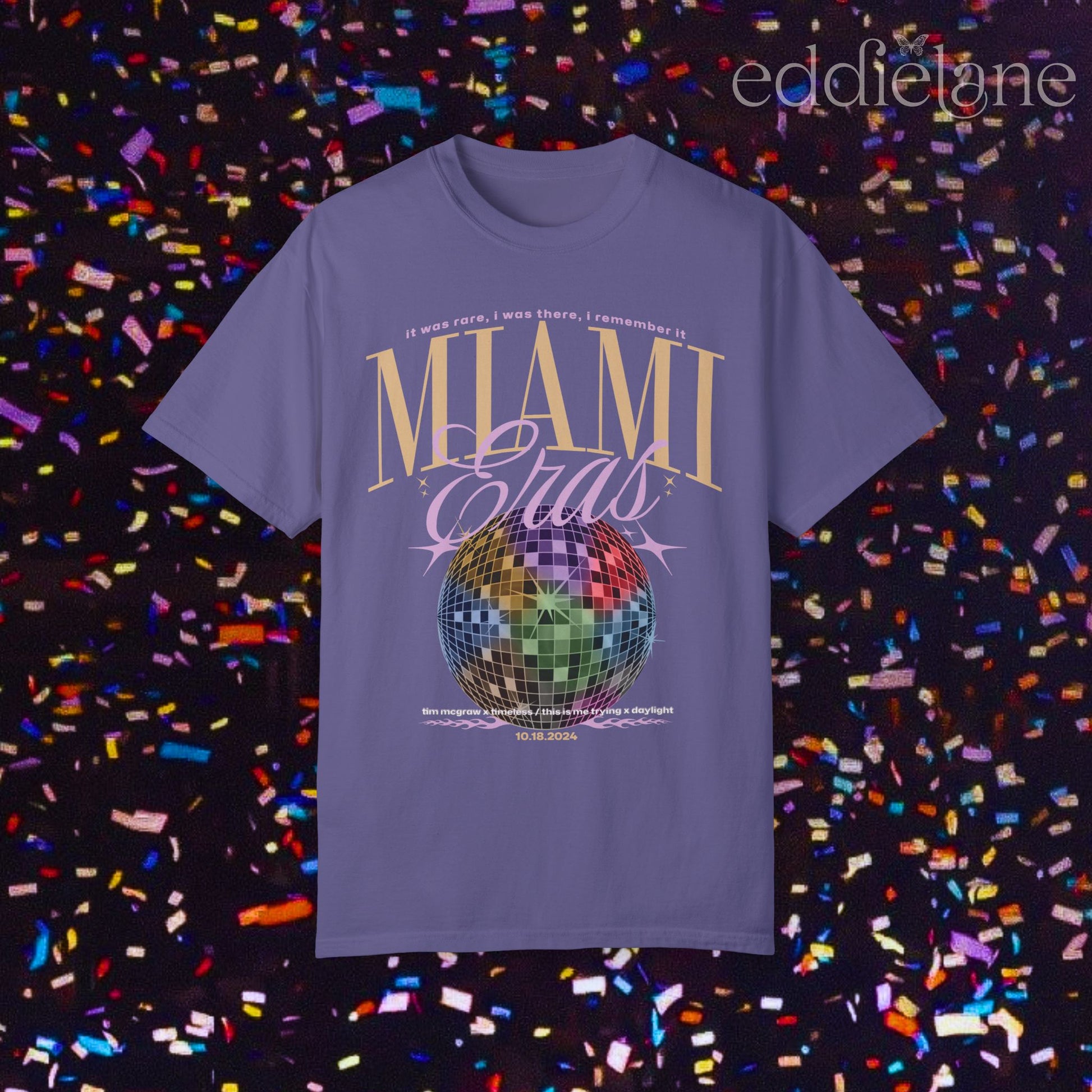 The Miami Night 1 Mirrorball Eras Tee