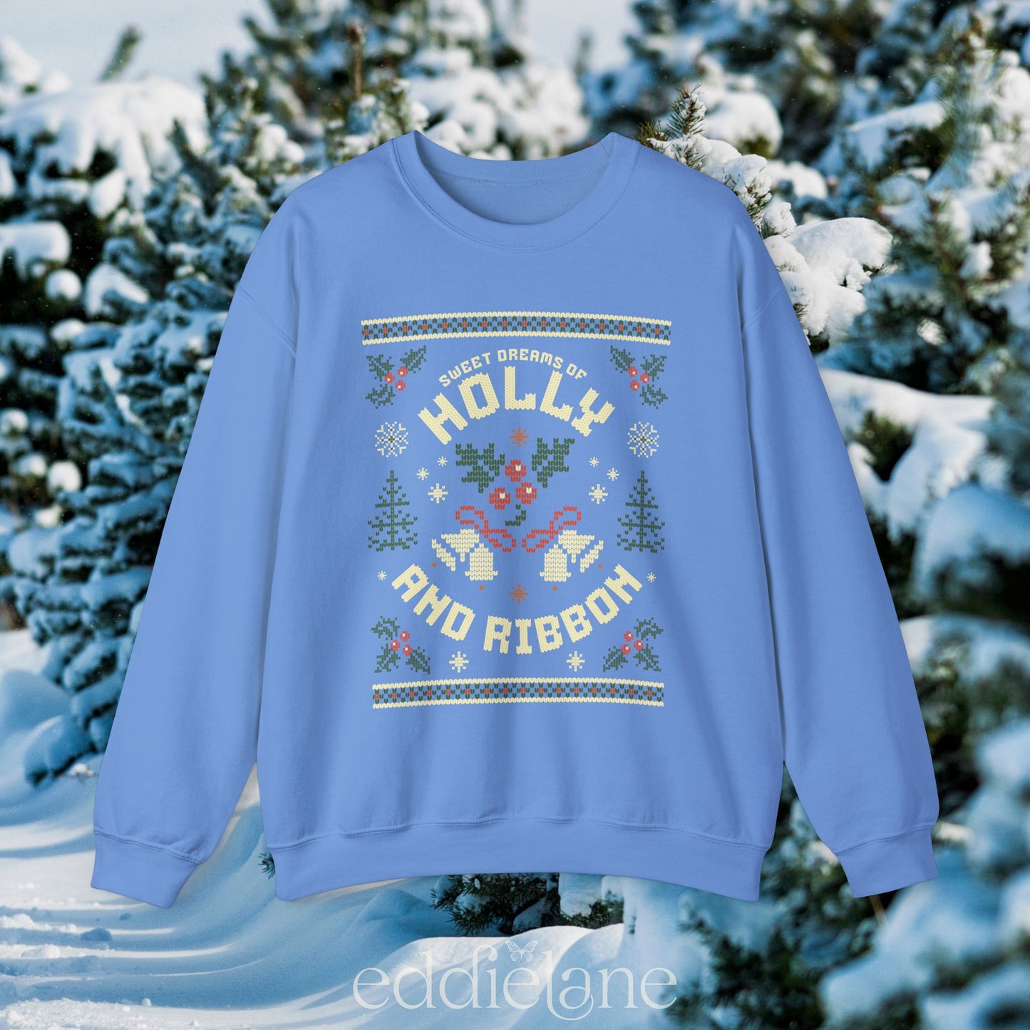 The Sweet Dreams Of Holly And Ribbon Ugly Christmas Sweater Sweatshirt