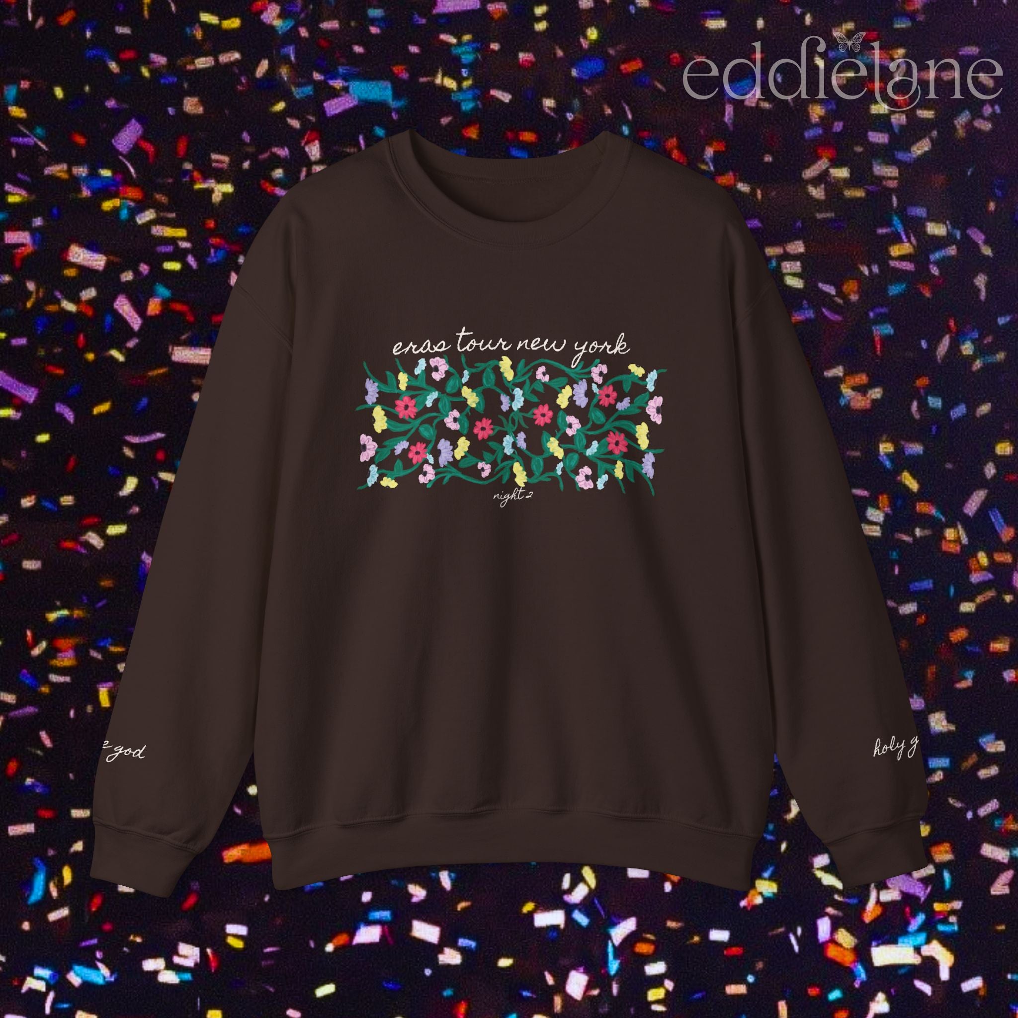 The Personalized Painted Flowers Sweatshirt