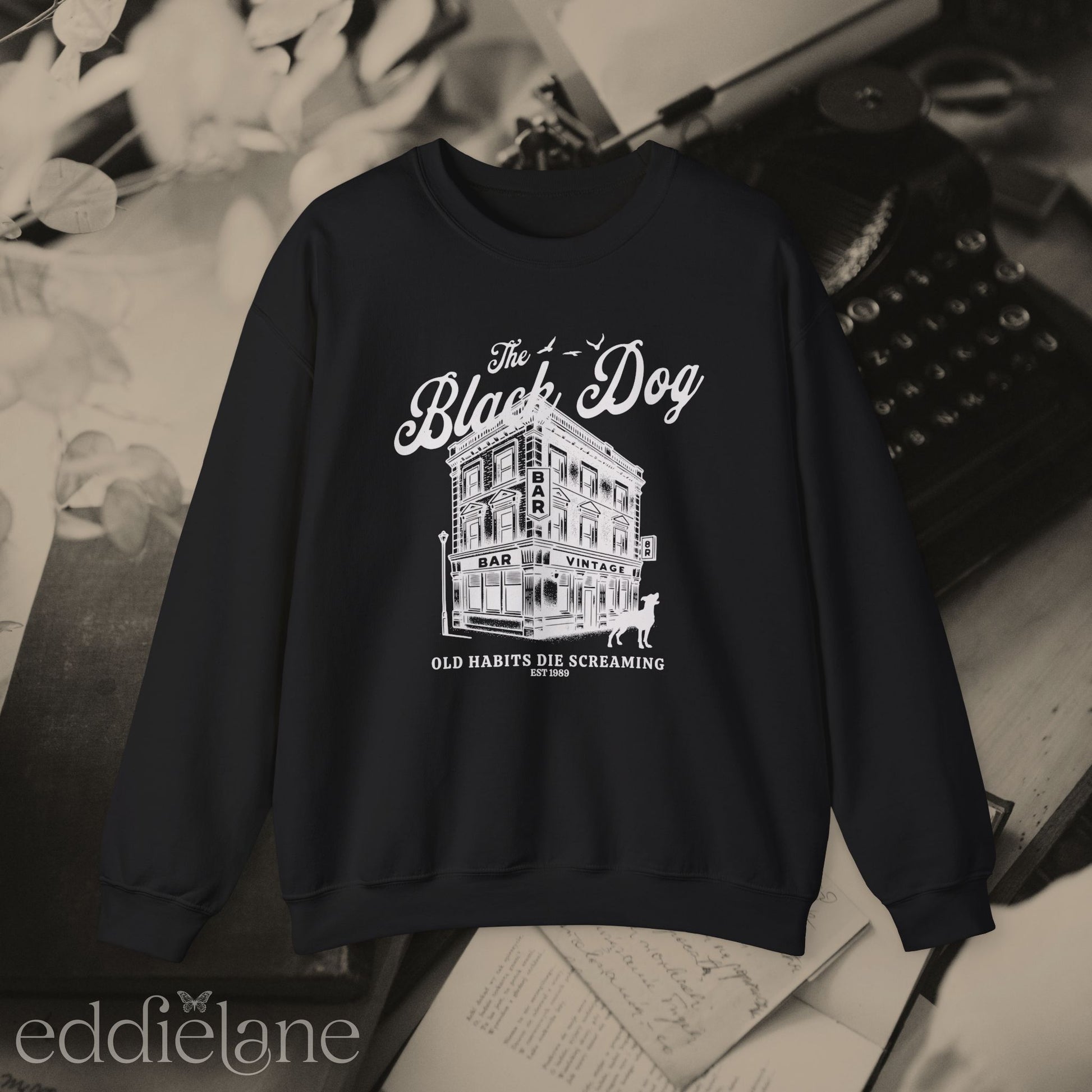 The Vintage Black Dog Sweatshirt