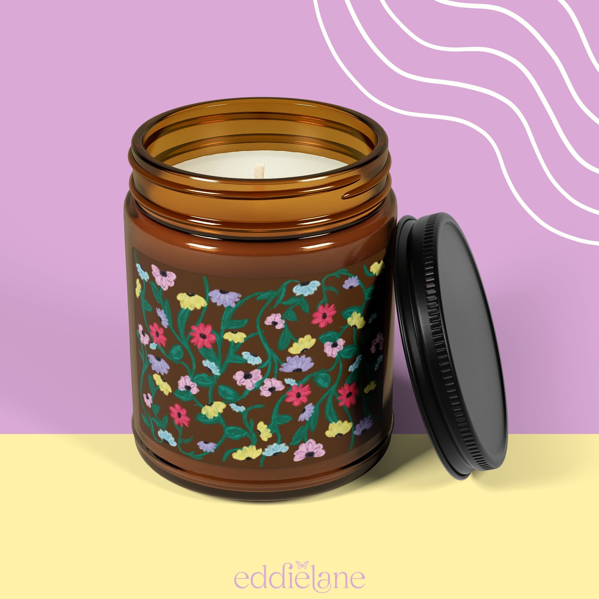 The Painted Flowers Candle