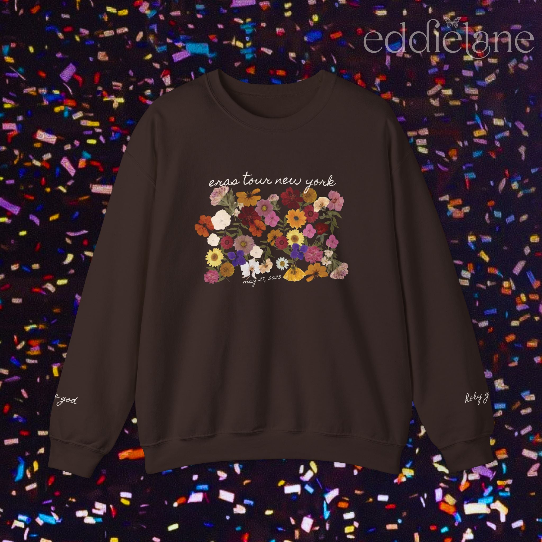 The Personalized Pressed Flowers Sweatshirt