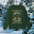 The Holly And Ribbon Ugly Christmas Sweatshirt