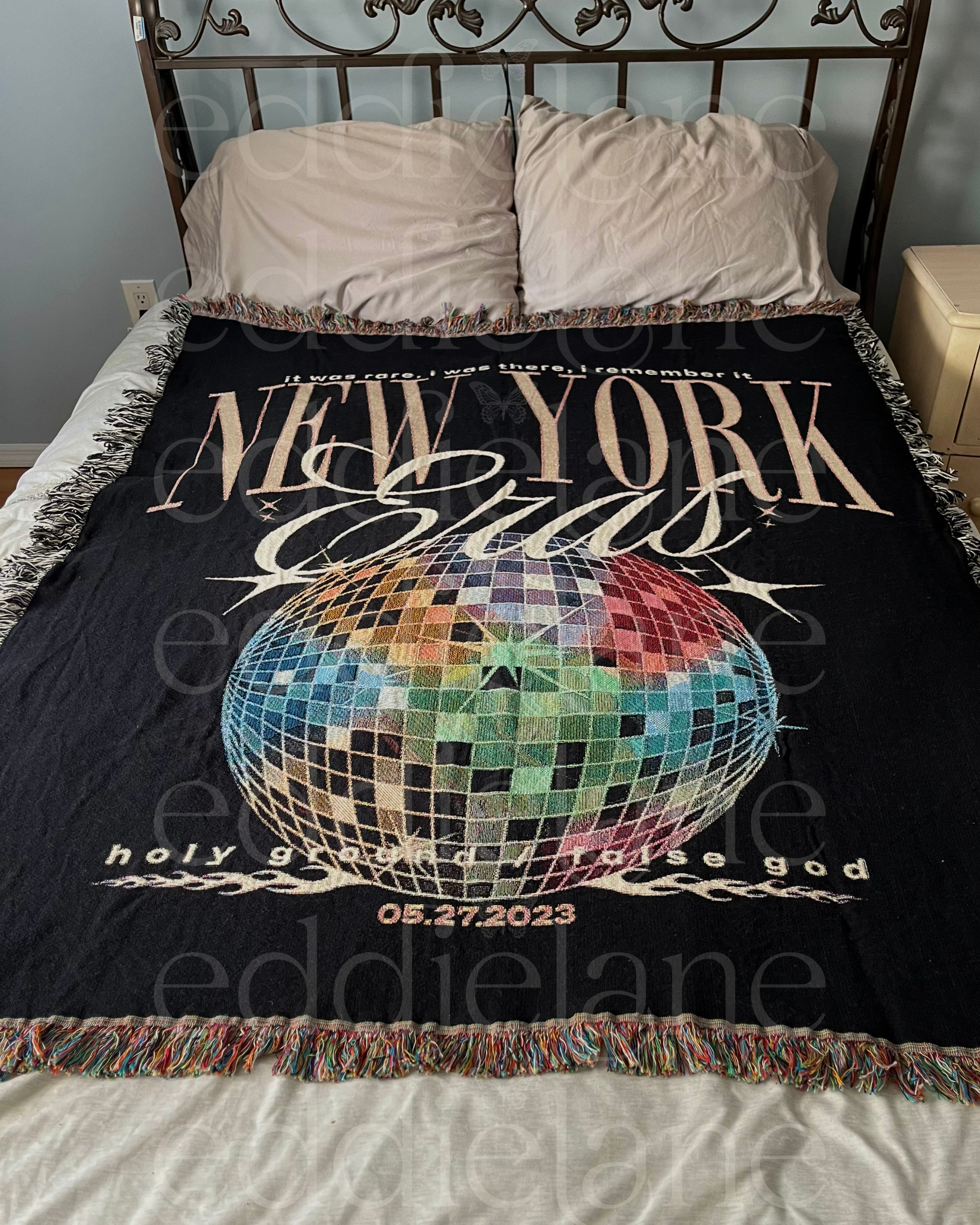 The Personalized Discoball Woven Blanket
