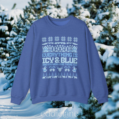 The Icy And Blue Ugly Christmas Sweatshirt