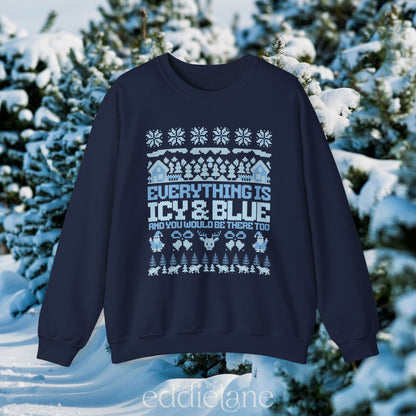 The Icy And Blue Ugly Christmas Sweatshirt