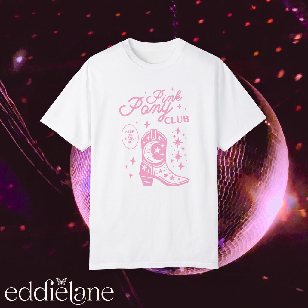 The Pink Pony Girl Boots Tee