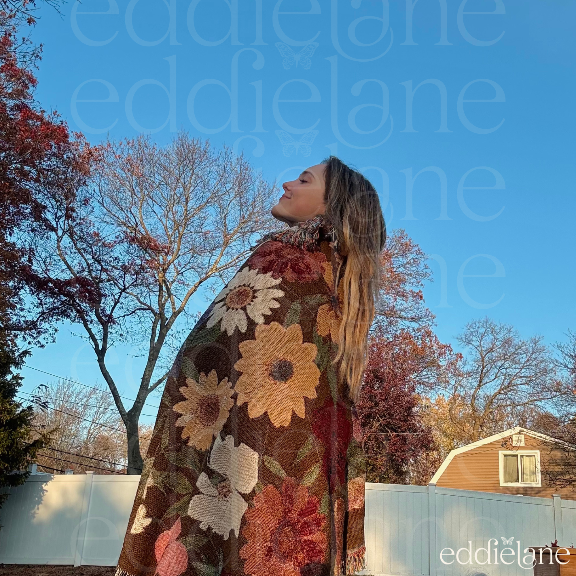 The Pressed Floral Woven Blanket
