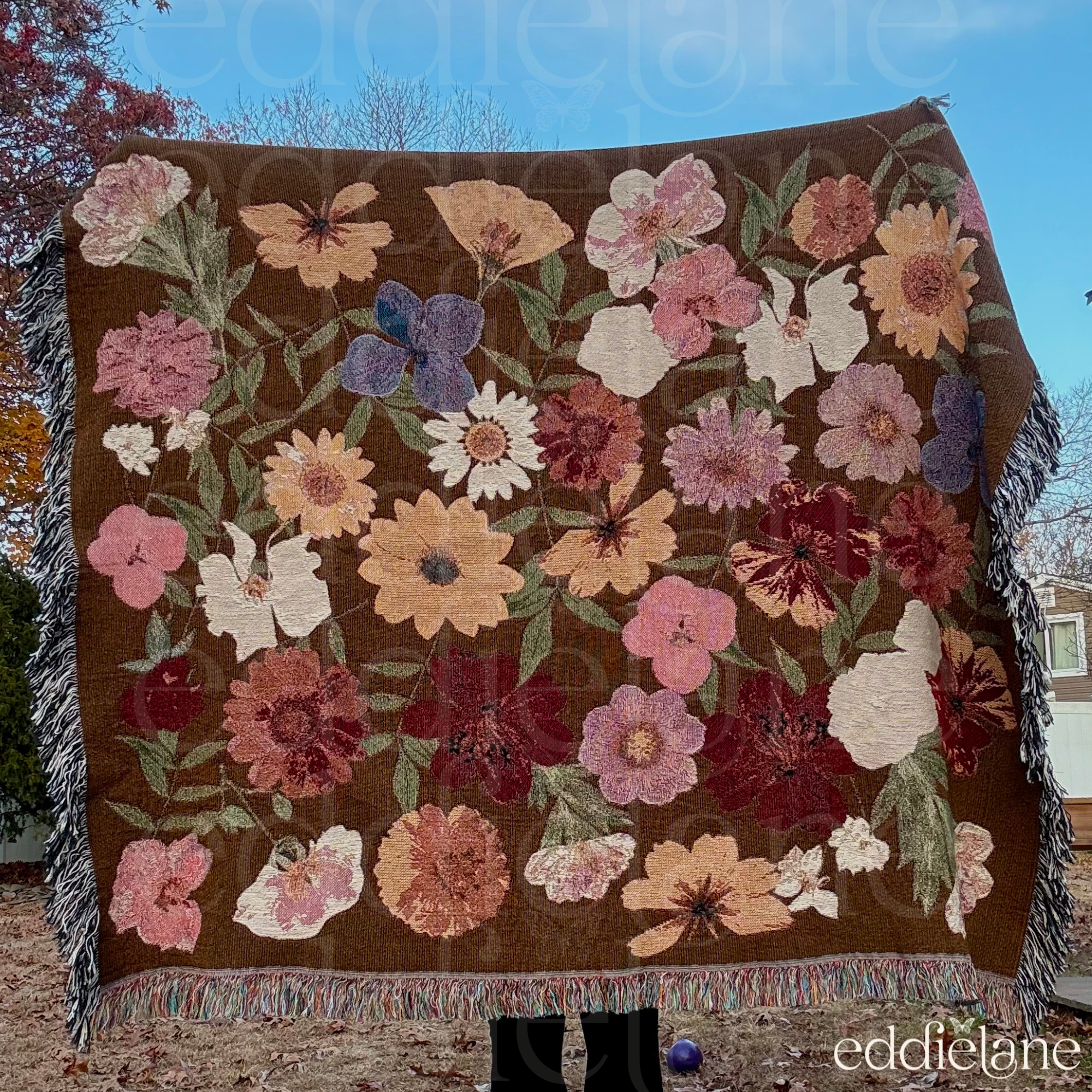 The Pressed Floral Woven Blanket