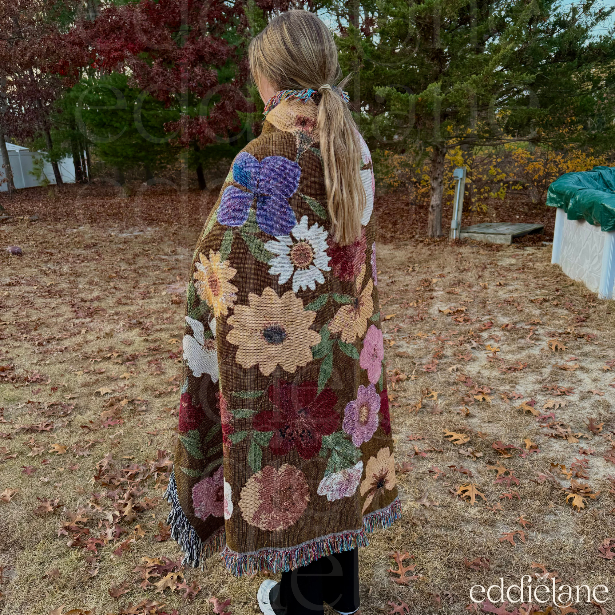The Pressed Floral Woven Blanket
