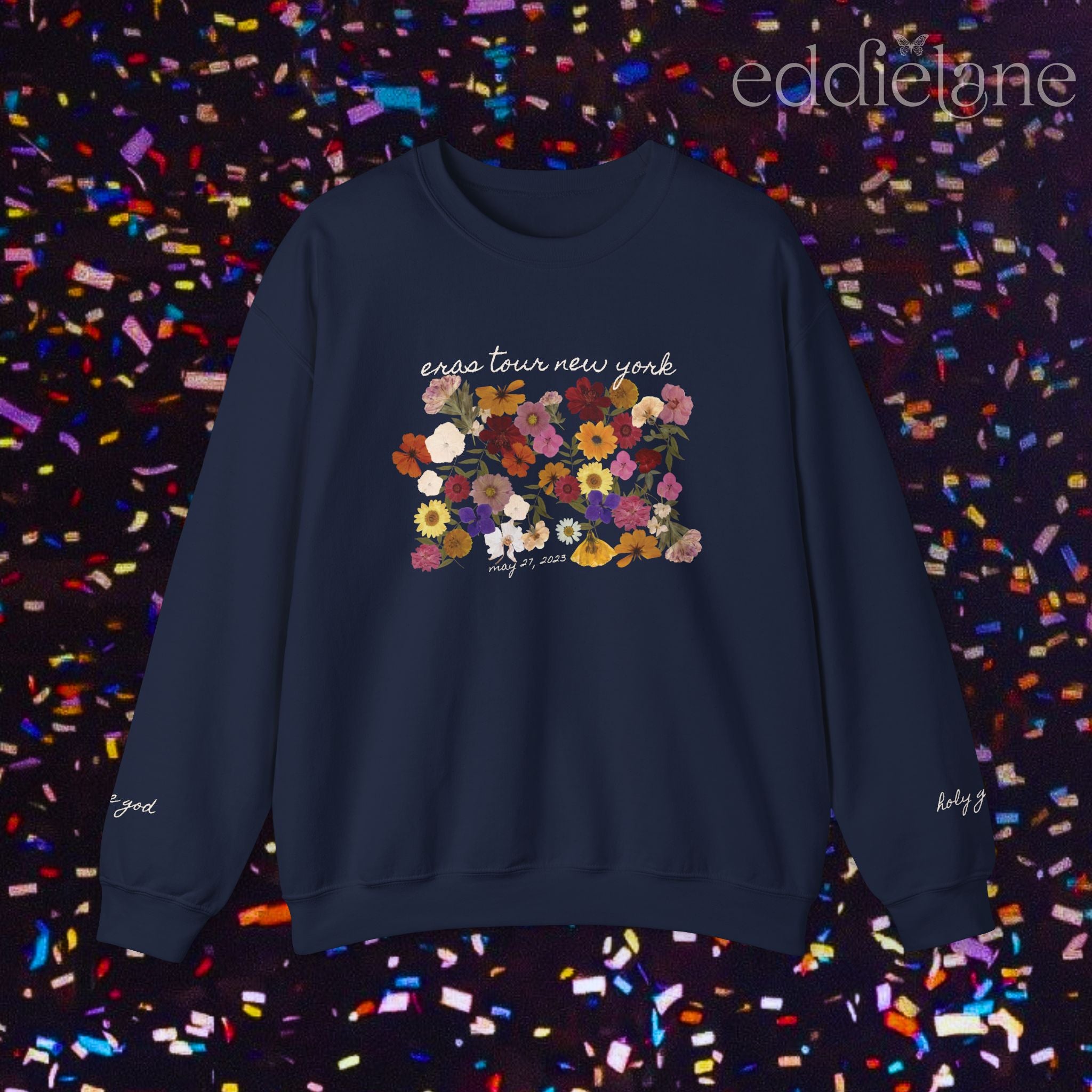 The Personalized Pressed Flowers Sweatshirt
