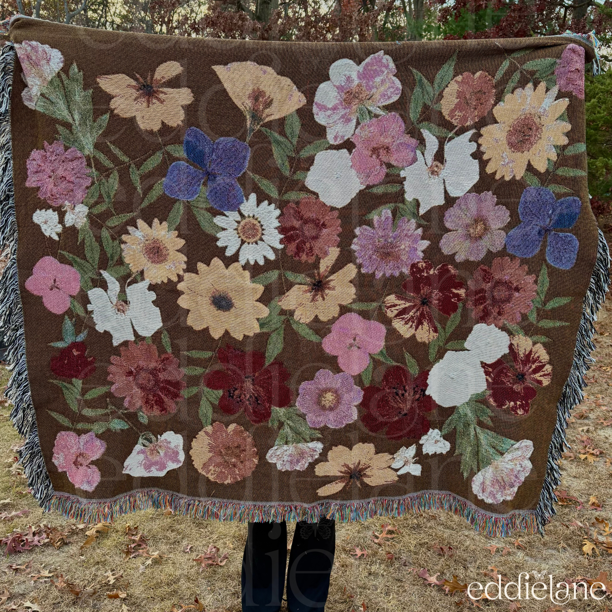 The Pressed Floral Woven Blanket