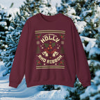 The Holly And Ribbon Ugly Christmas Sweatshirt