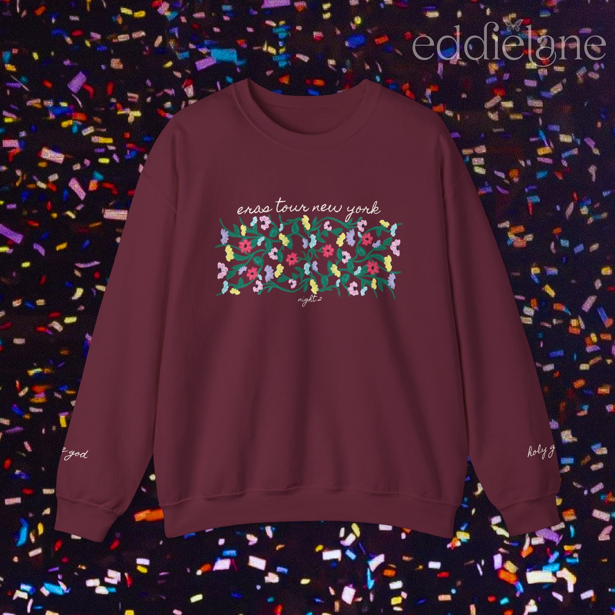 The Personalized Painted Flowers Sweatshirt