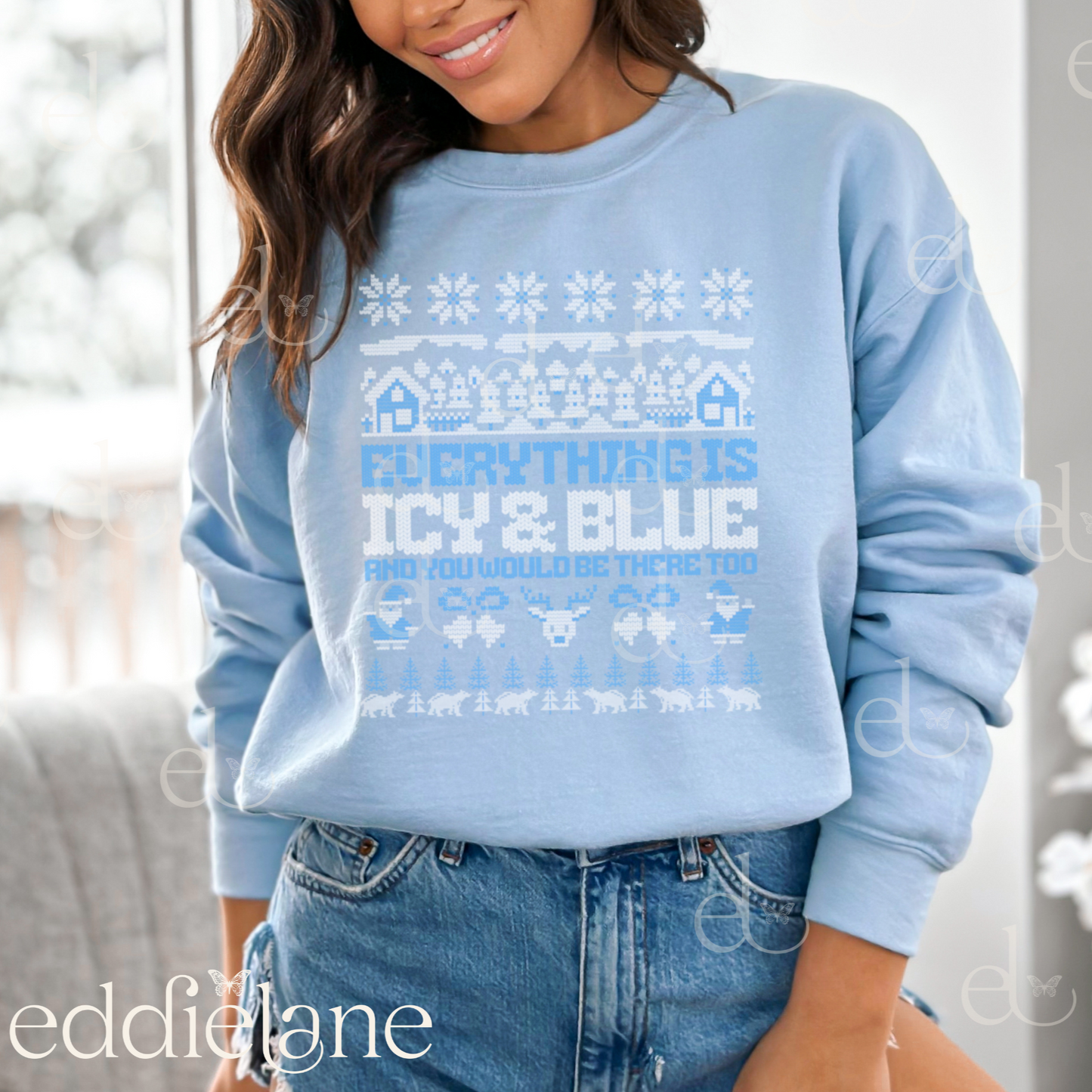 The Icy And Blue Ugly Christmas Sweatshirt