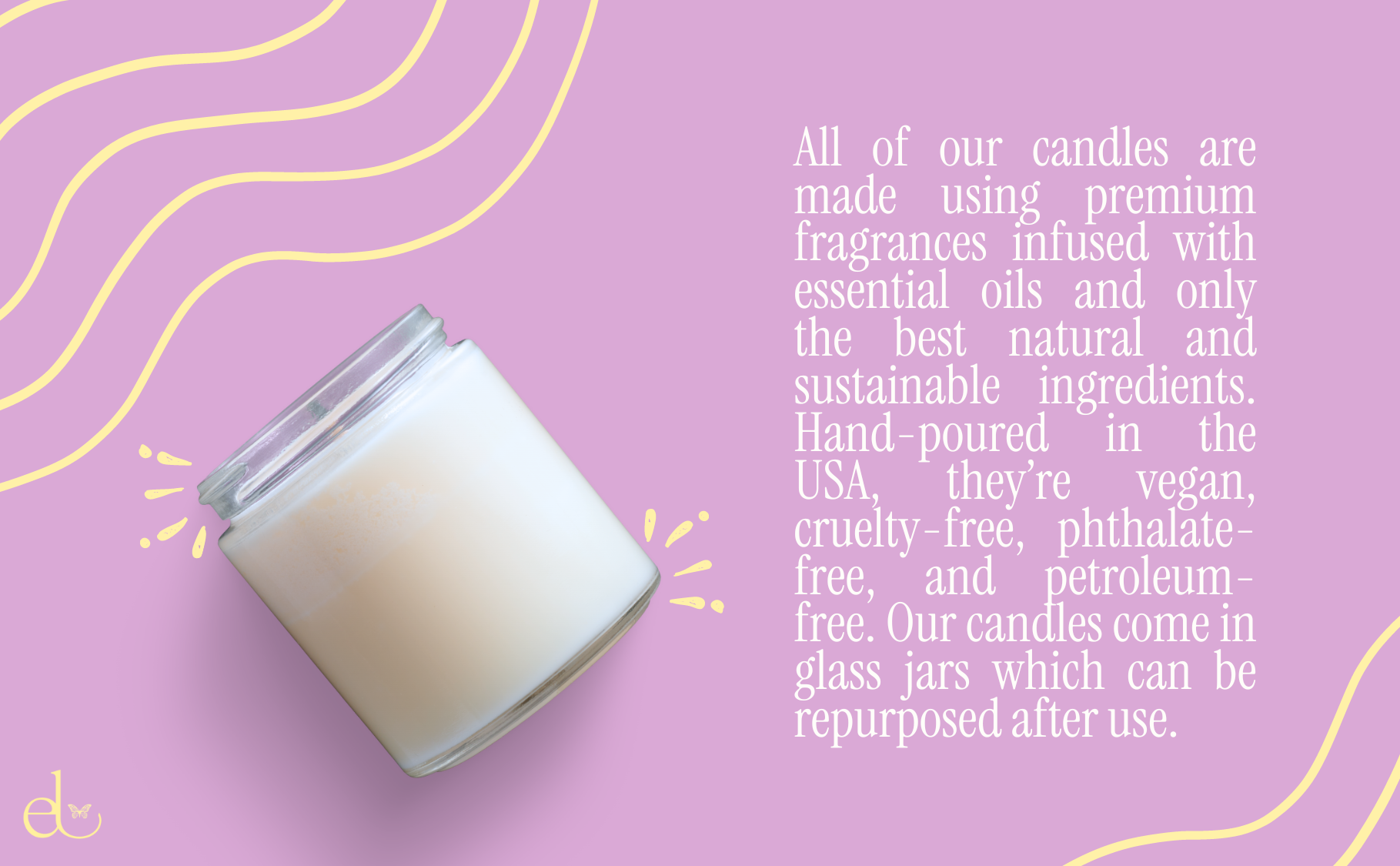 The Painted Flowers Candle