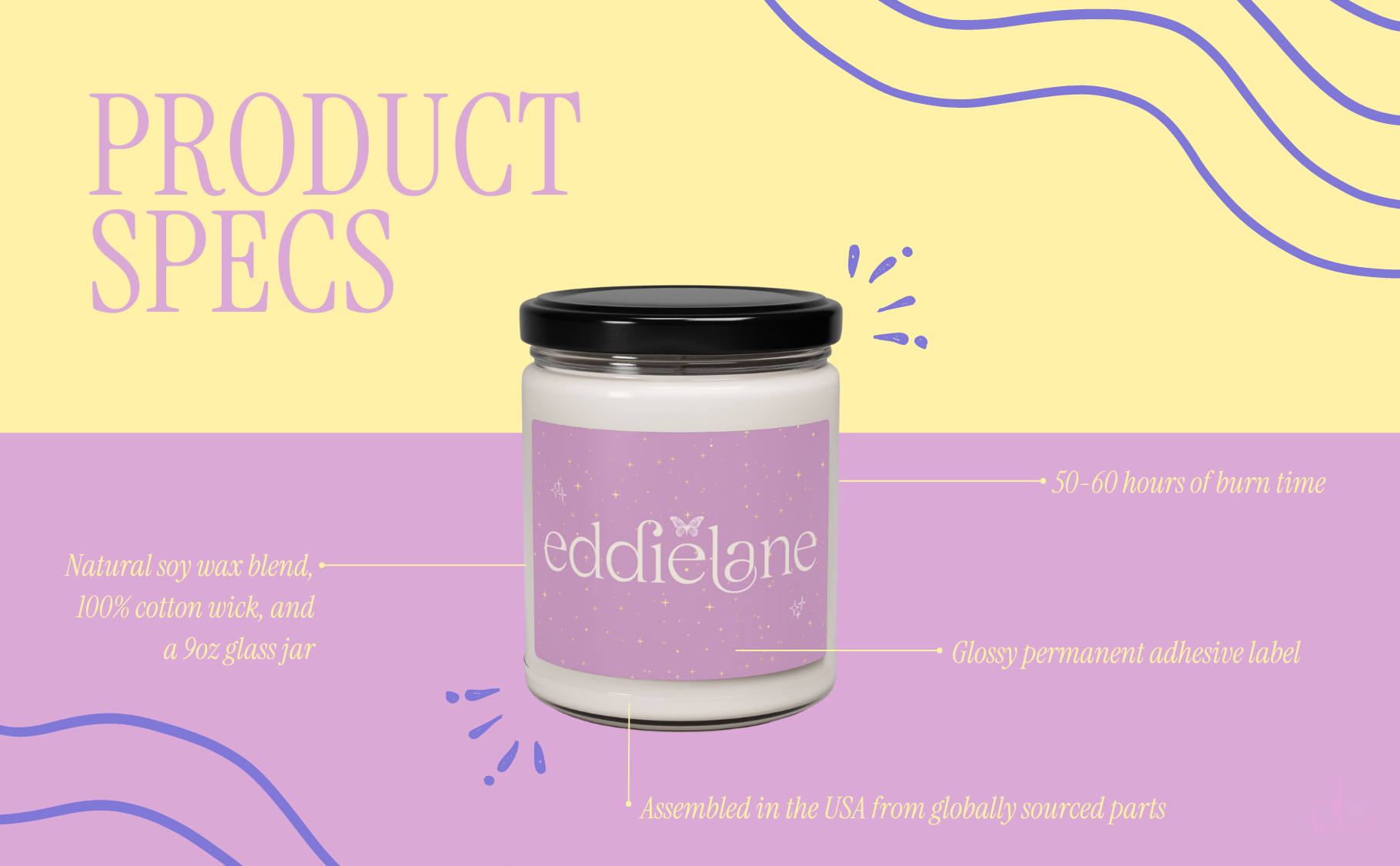 The Painted Flowers Candle