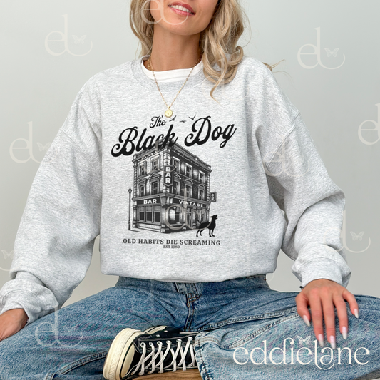 The Vintage Black Dog Sweatshirt