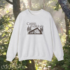 Gray sweatshirt with 'Camp Folklore' design