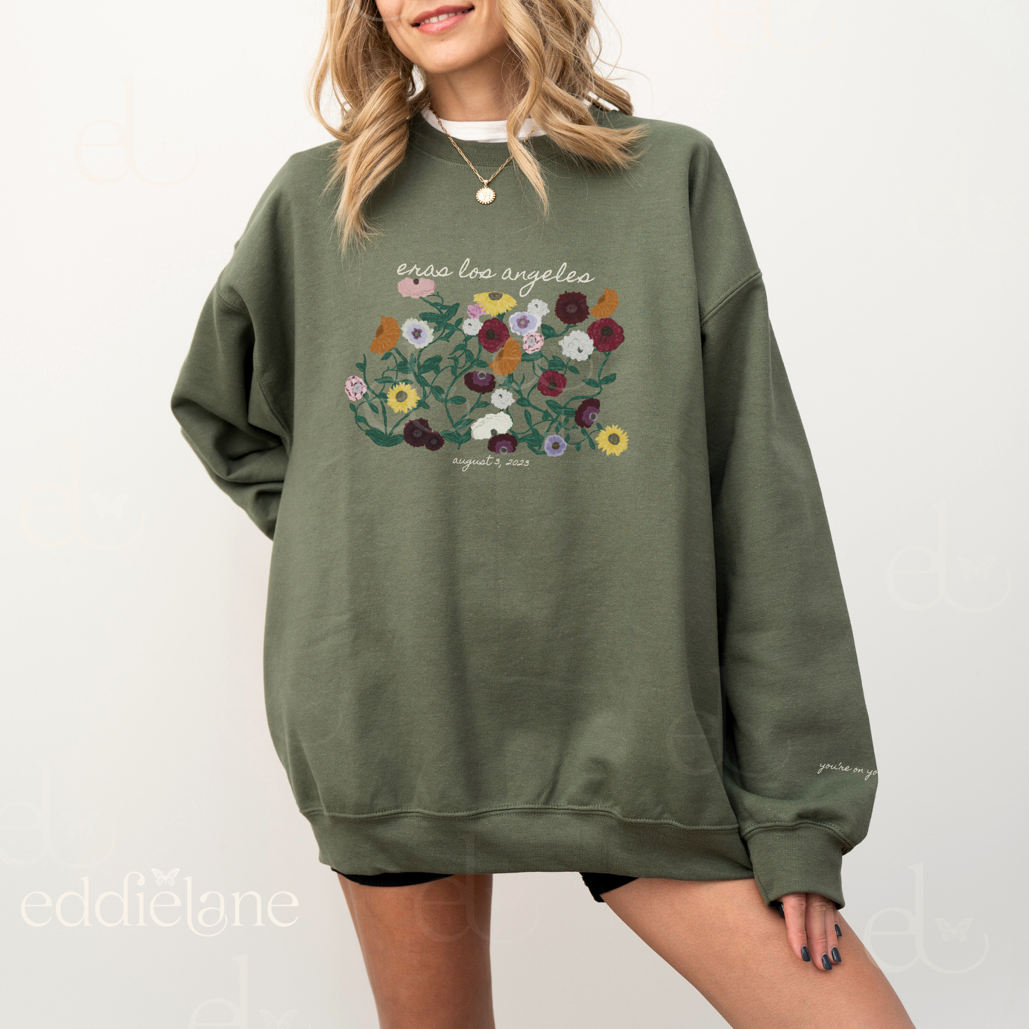 The Personalized Painted Floral Sweatshirt