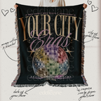 The Personalized Discoball Woven Blanket