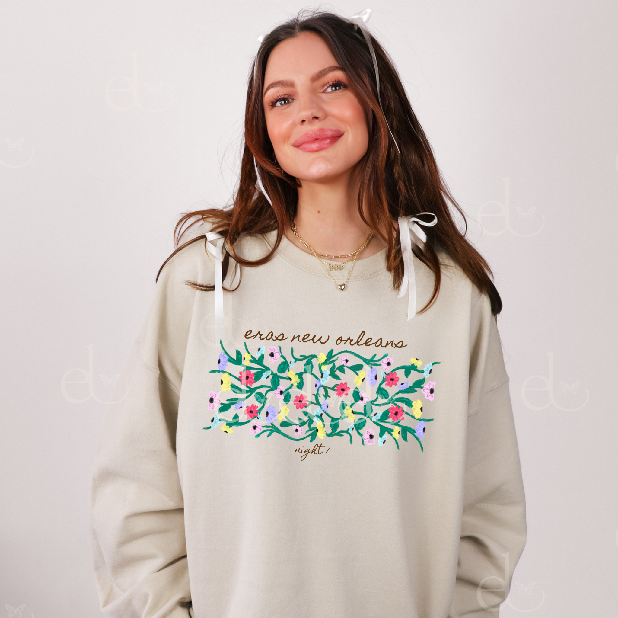 The Personalized Painted Flowers Sweatshirt