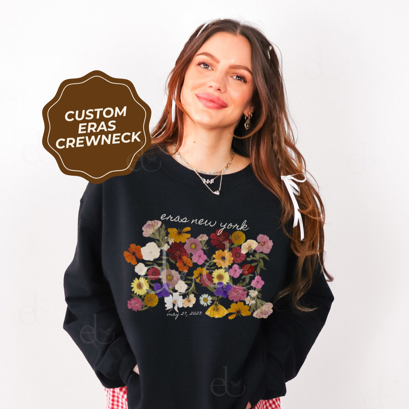 The Personalized Pressed Flowers Sweatshirt