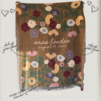 The Personalized Painted Floral Woven Blanket