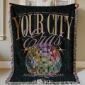 The Personalized Discoball Woven Blanket