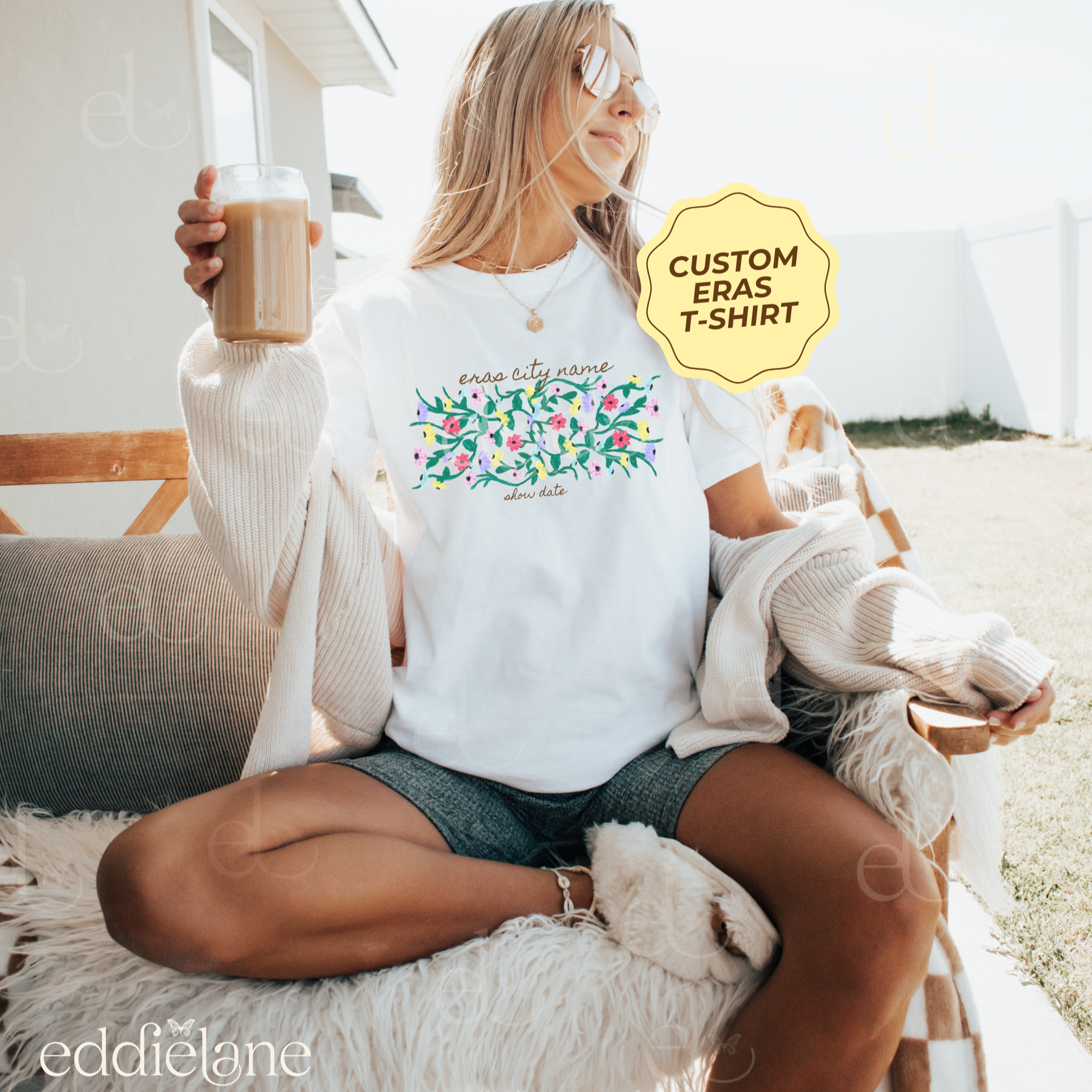 The Personalized Painted Flowers Tee