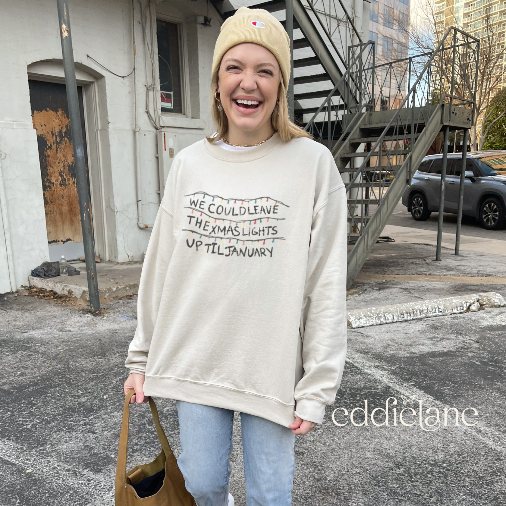 The Leave The Xmas Lights Up Sweatshirt